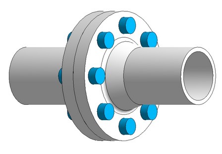 Flanschverbindung Geometrie